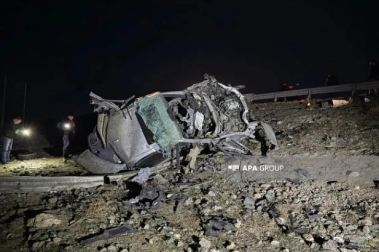 Göygöldə iki nəfərin öldüyü  qəzanın görüntüləri -  VİDEO   -YENİLƏNİB 