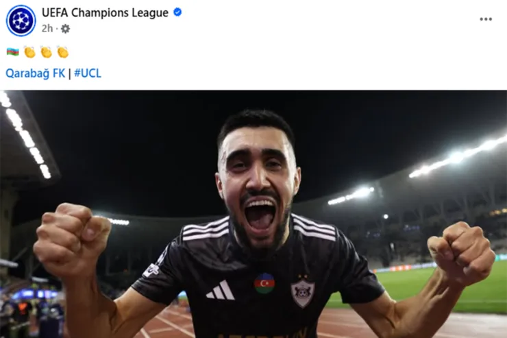 UEFA-dan “Qarabağ”la bağlı PAYLAŞIM 