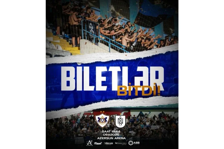 "Qarabağ" - "Neftçi" oyunu üçün bütün biletlər satıldı 