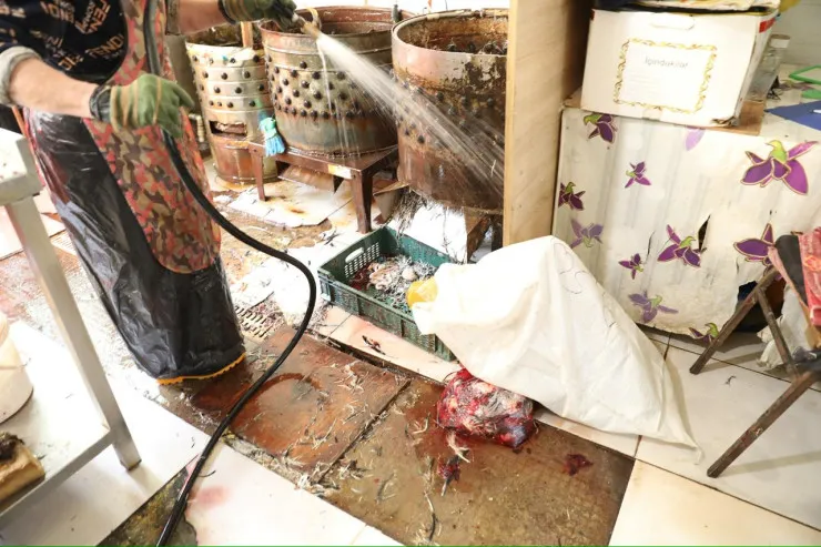 "Vosmoy" bazarında anti-sanitariya -  VİDEO 