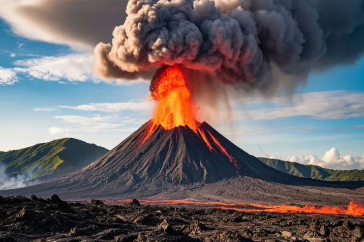 Məşhur vulkan püskürdü