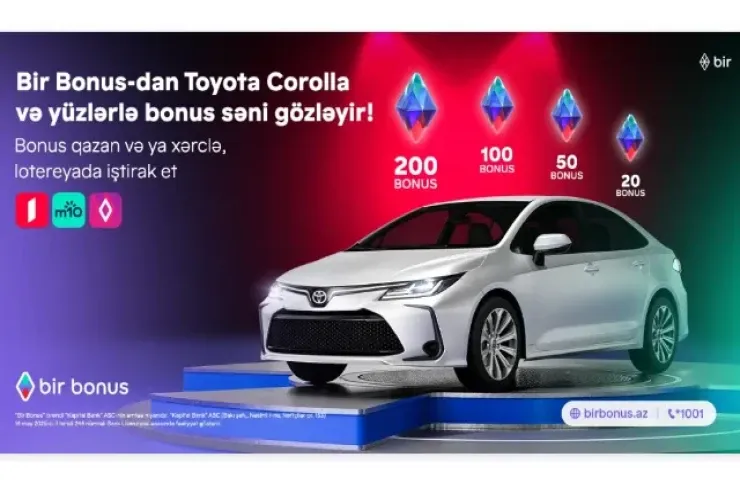 Bir Bonus Toyota Corolla və yüzlərlə bonus qazandırır
