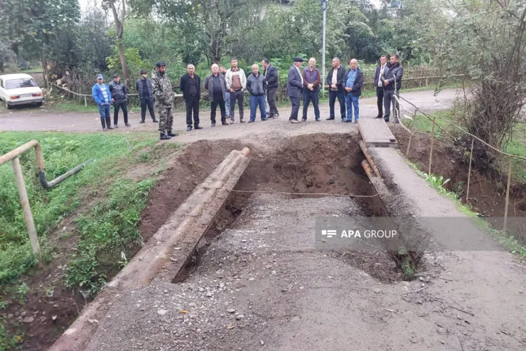 Astarada sel körpünü çökdürdü  