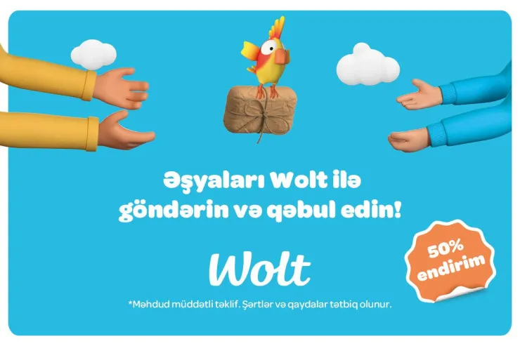 Wolt yeni “Packages” funksiyanı təqdim edir: indi əşyaları yemək sifarişi qədər asan göndərə bilərsiniz!
