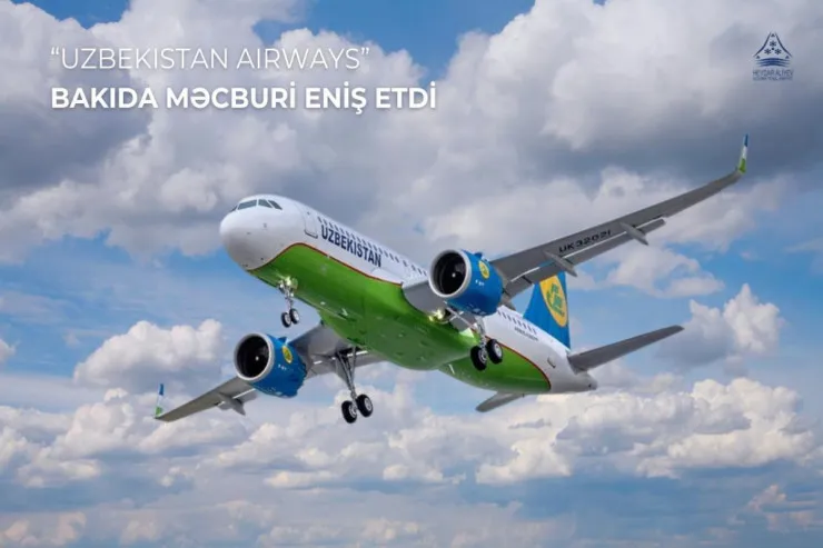 Özbəkistana uçan təyyarə Bakıda məcburi endi 