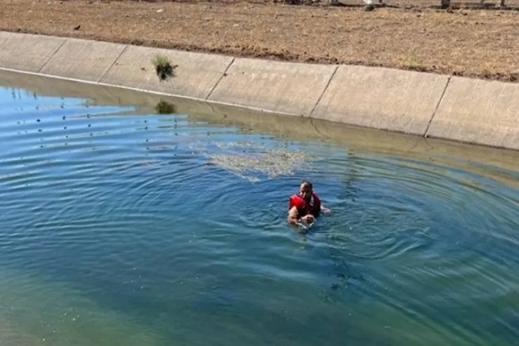 Sabirabadda kanalda bir nəfər batdı 