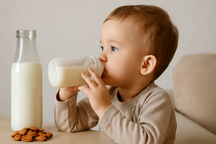 Körpələr üçün badam südü: Faydaları və riskləri 