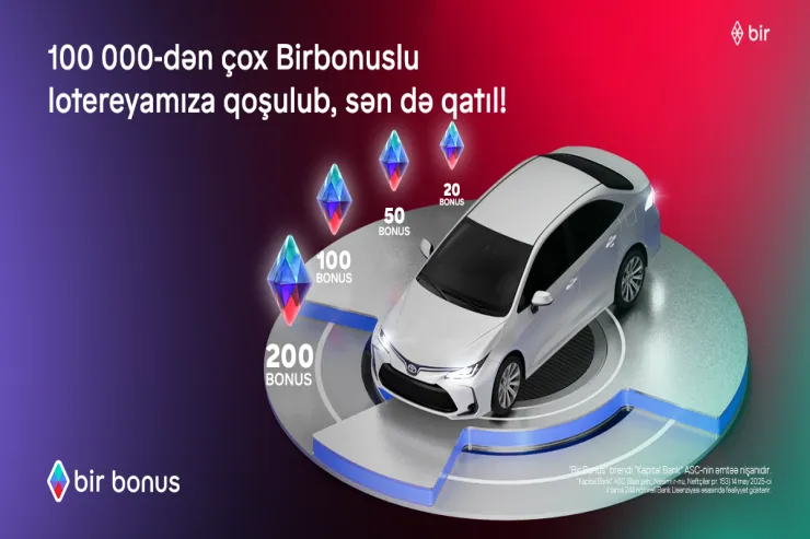 Tələsin və indi qoşulun! 100 000 nəfər "Toyota Corolla" və yüzlərlə bonus qazanmaq şansı əldə etdi