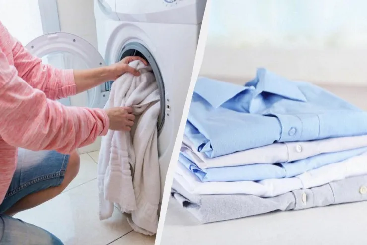 Paltarı evdə daha tez qurutmaq üçün  yuyanda bu düyməni basın 