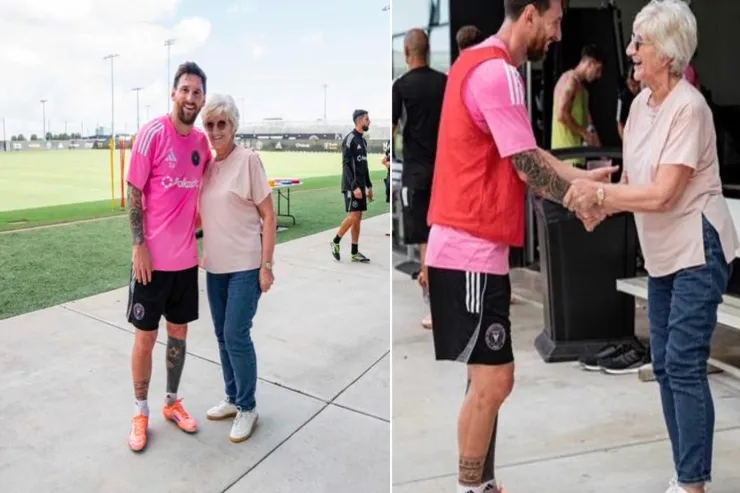 Messi Devid Bekhemin anası ilə görüşdü 