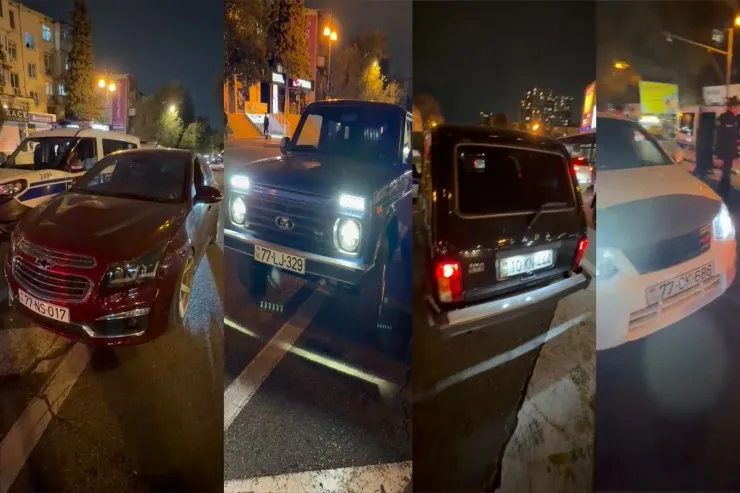 Gecəyarı "Əcəmi dairəsi"ndə  "avtoş"luq edənlər saxlanıldı - VİDEO 