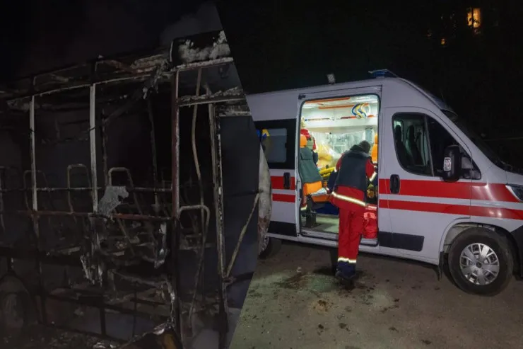 Rusiya Ukraynada mikroavtobusu dronla vurdu , 10 yaralı var