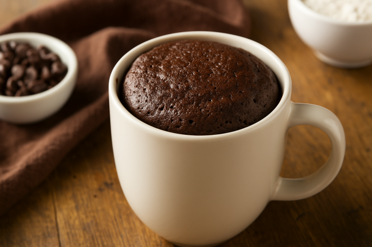 5 dəqiqəyə hazırlanan şokoladlı fincan keksi - RESEPT 