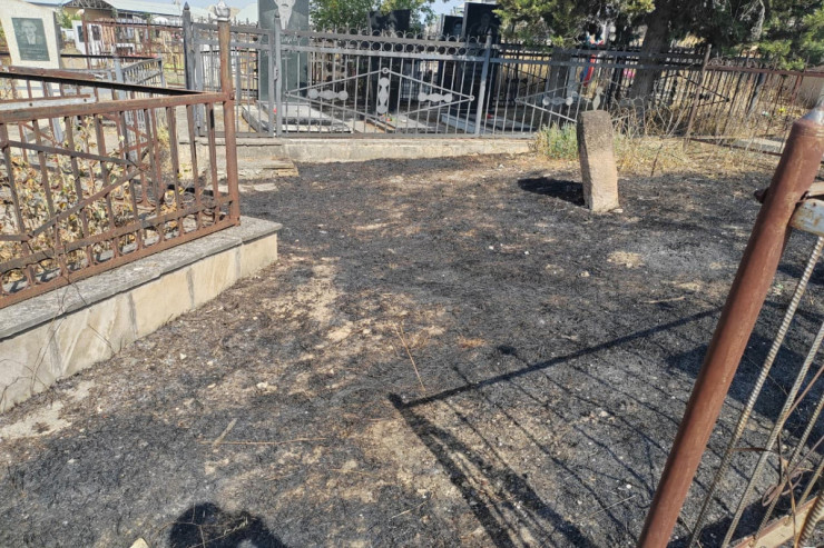 Qəbiristanlıqlarda yanğın törədənlər  saxlanıldı