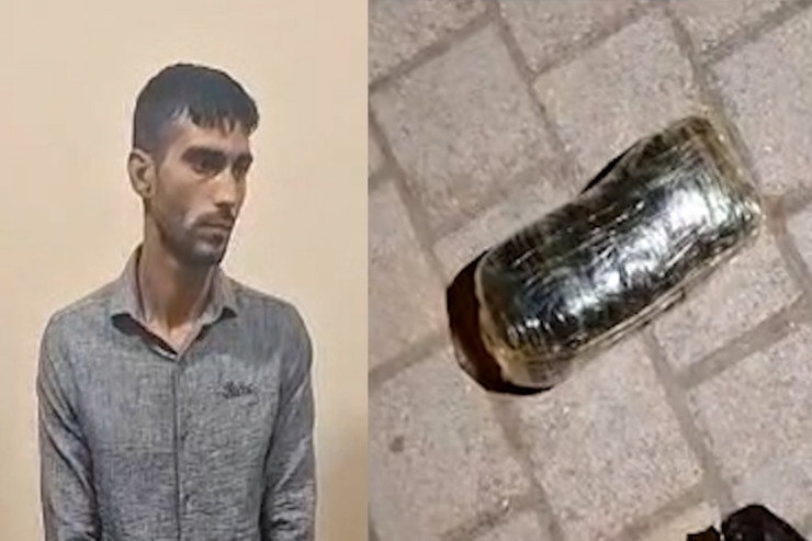 Bakıda narkokuryer  saxlanıldı -VİDEO 