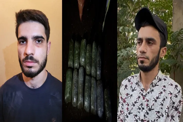 Bakıda kuryerlərdən 30 kilodan çox   narkotik götürüldü - VİDEO 