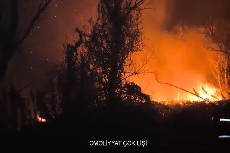 Qızılağac Milli Parkında YANĞIN - VİDEO  - YENİLƏNİB 