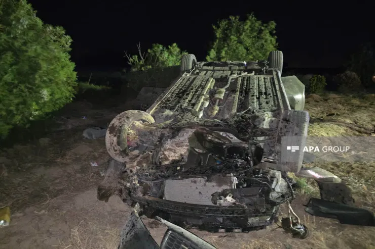 Naxçıvanda maşın aşdı:  yaralananlar var