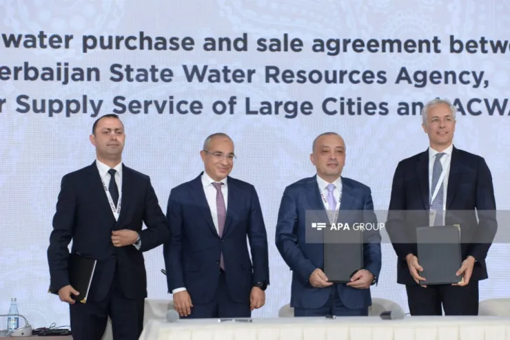 Xəzərdə duzsuzlaşdırma zavodu üzrə saziş imzalanıb -  FOTOLENT 