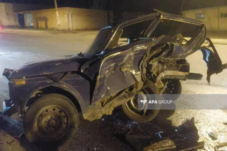 Gəncədə zəncirvari qəza, avtomobillər tanınmaz hala düşdü 