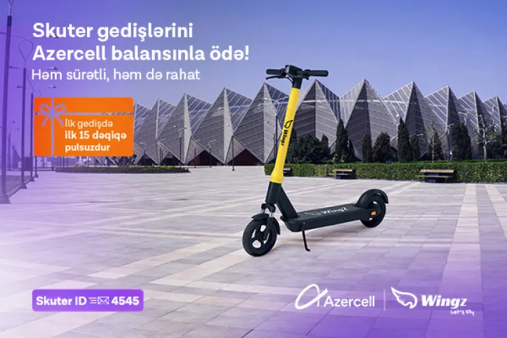 "Azercell" ilə şəhərdaxili mikromobillikdə yeni mərhələ