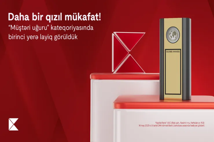 Kapital Bank “Globee–Innovation Awards”dan qızıl mükafata layiq görüldü
