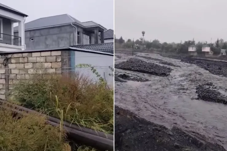 Zaqatala TƏHLÜKƏDƏ:  bəndi sel apardı, evlər... - VİDEO  - YENİLƏNİB 