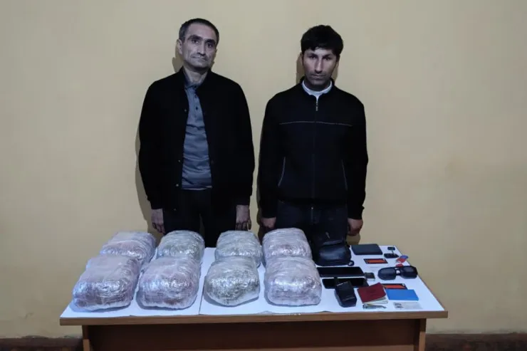 İrandan Azərbaycana 8 kilo narkotik  keçirməyə cəhd edənlər saxlanıldı