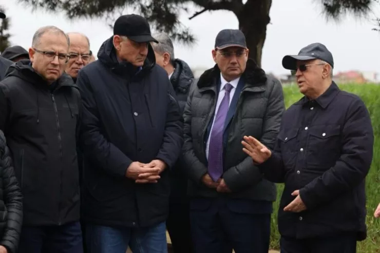 Kəmaləddin Heydərov Badamdarda sürüşmə sahəsində -FOTOLENT  -VİDEO 