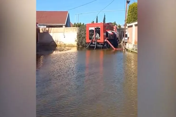 Yağışın fəsadları aradan qaldırılır - VİDEO 