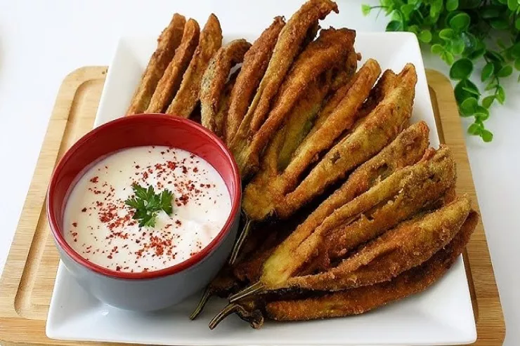 Xırçıldayan badımcan qızartması  RESEPTİ