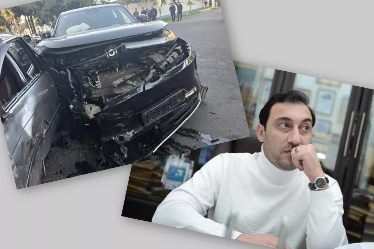 Xəyal Rza  ailəsi ilə birgə qəzaya düşdü - FOTO 