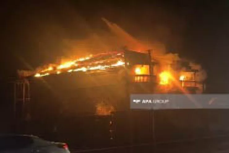 Ağstafada 3 mərtəbəli fərdi evdə  baş vermiş yanğın söndürülüb - YENİLƏNİB 