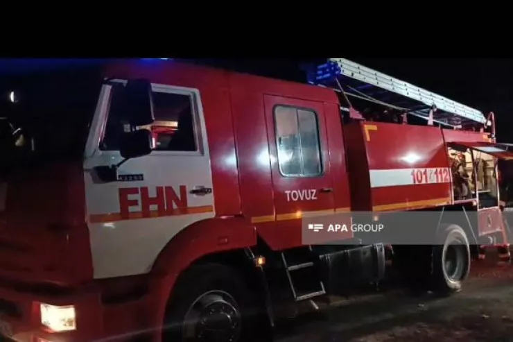 Tovuzda rayon sakininə məxsus kafe yanaraq kül oldu 