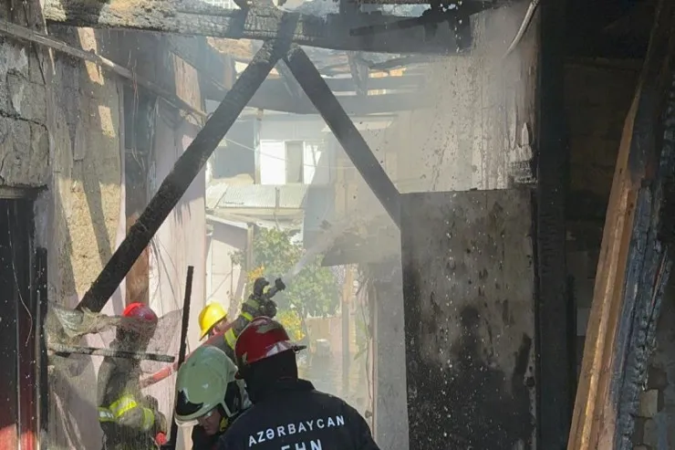 Şamaxıda yaşayış evində partlayış -  VİDEO 