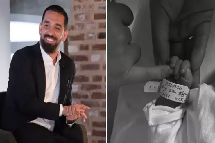 Arda Turan yeni doğulan  qardaşı qızına yarım kilo qızıl  hədiyyə etdi