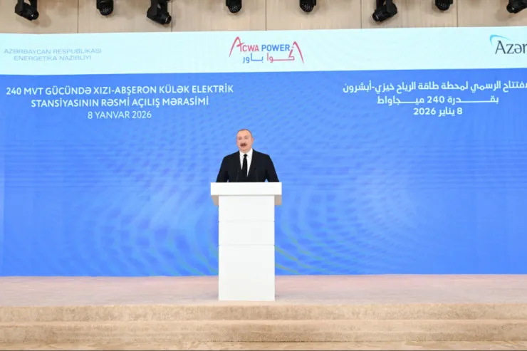 Prezident Külək Elektrik Stansiyasının açılışını etdi - YENİLƏNİB 