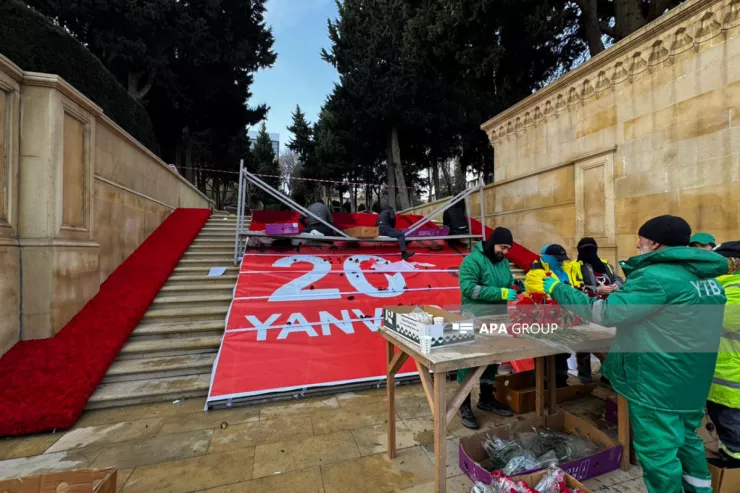 Bakı 20 Yanvar faciəsinin ildönümünə hazırlaşır - FOTOLENT 