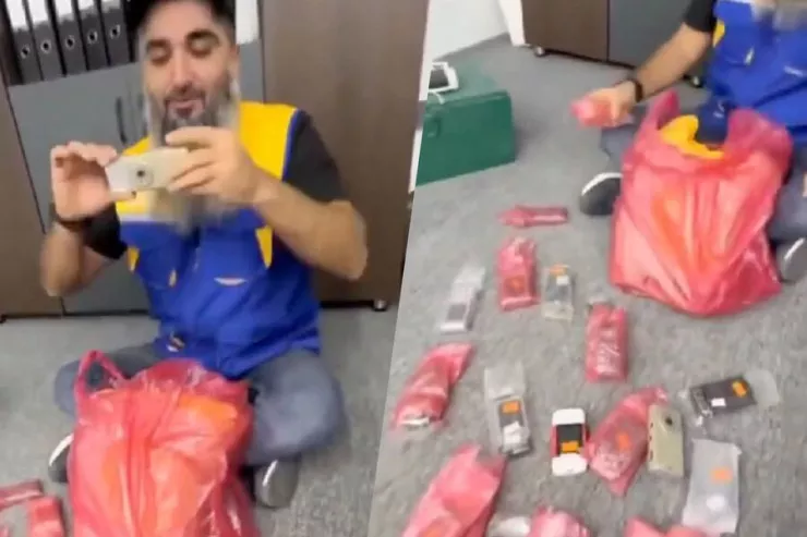 2010-cu ildə  sifariş etdiyi telefonları indi aldı