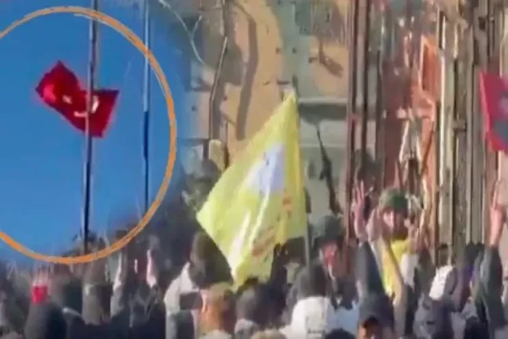 Türkiyə bayrağını endirən  14 nəfər TUTULDU