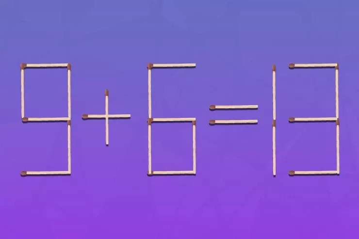 Dahilər üçün TAPMACA:  tənliyi düzgün etmək üçün iki kibrit çöpünü  sürükləməlisiniz