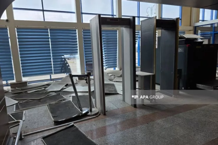 Naxçıvan Hava Limanı İranın dron hücumundan sonra -FOTOLENT 