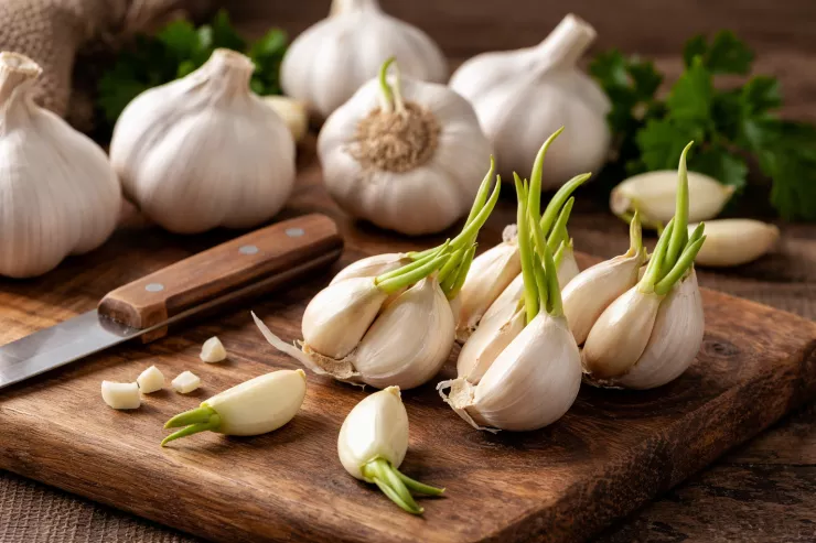 Cücərmiş sarımsağı  yemək olar? - miflər və reallıq 
