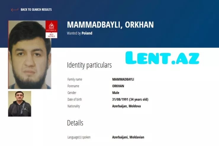 Polşa azərbaycanlı gənci  İnterpolla axtarır