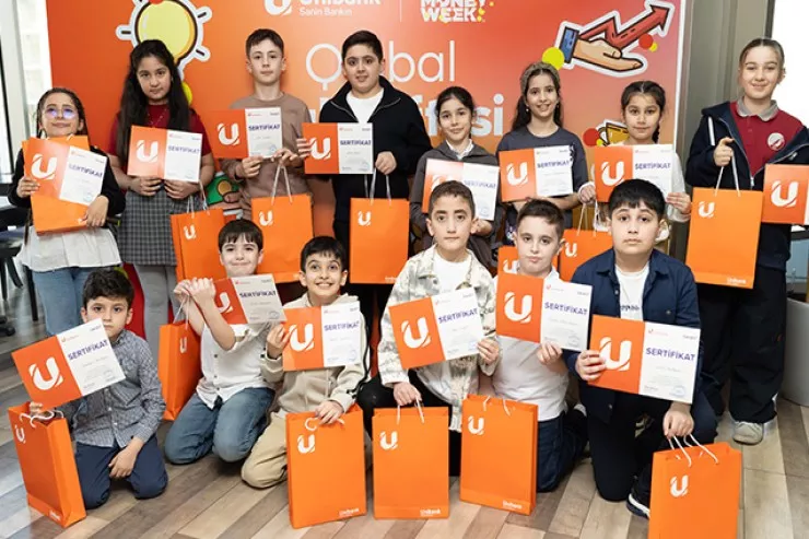 "Unibank" Qlobal Pul Həftəsi çərçivəsində məktəblilər üçün tədbir keçirib
