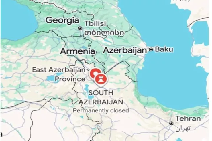 Güney Azərbaycanın  adı "Google"da