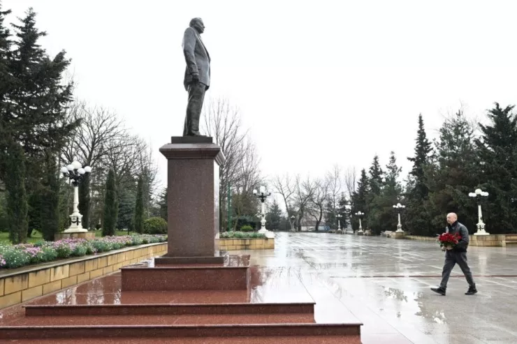 İlham Əliyev Şamaxı rayonuna gedib
