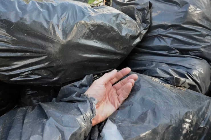 Torbalarda çürümüş insan qalıqları  tapıldı
