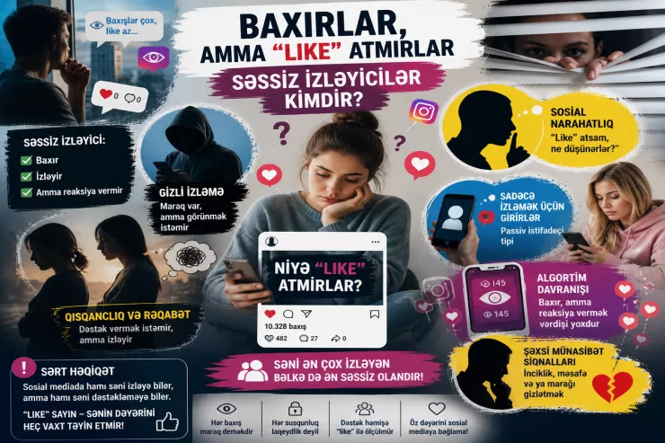 Sosial mediada səssiz izləyicilər: baxırlar, amma  “like” atmırlar 