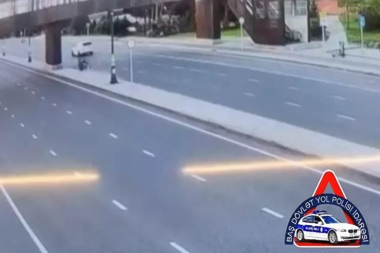 Bakıda gənc motosikletçi qəzada öldü - DƏHŞƏTLİ GÖRÜNTÜLƏR 